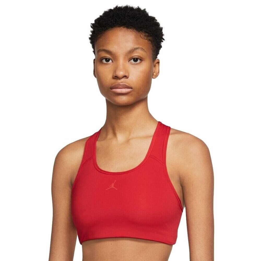 JORDAN Women's Dri-FIT Jumpman Medium Support Sports Bra Size SMALL Red